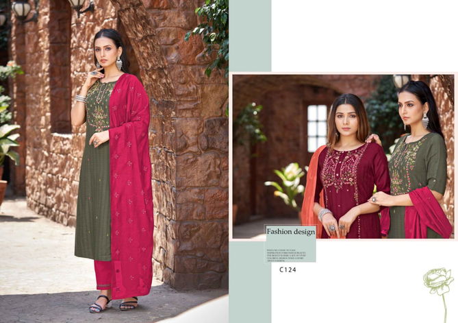 Kalaroop Nitara Viscose Readymade Suits Catalog